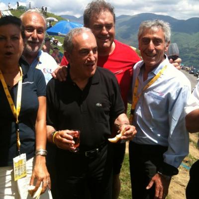 Jean Gachassin (Pt FFT) et Philippe Dintrans ex International de rugby