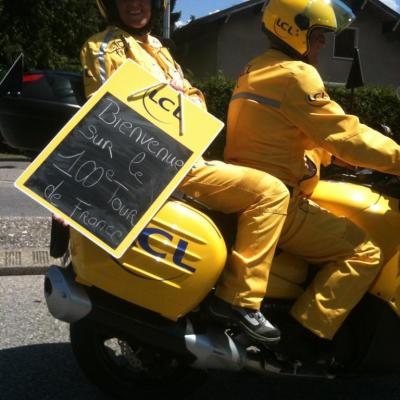 Moto ardoisière du Tour de France